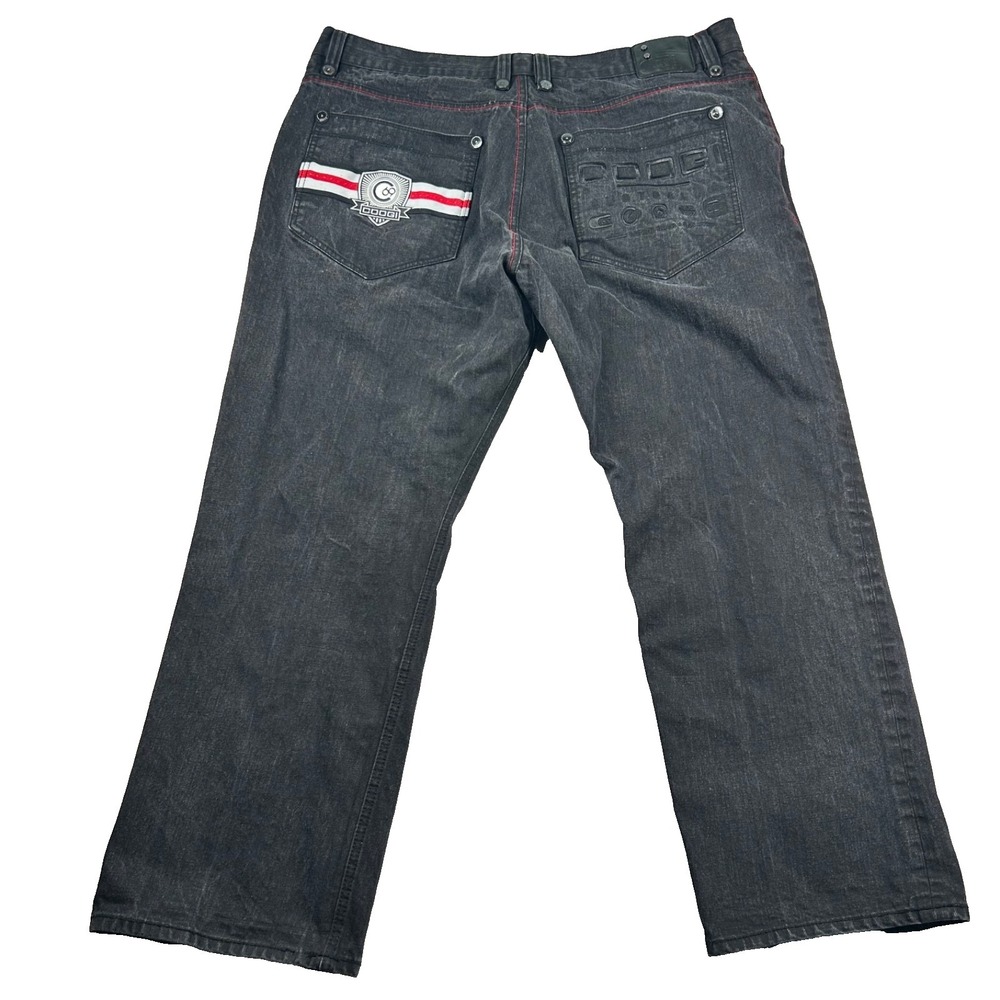 Vtg COOGI Jeans Mens 44x35 (fits 42x31) Stitching Embroidered Baggy Hip Hop Y2K